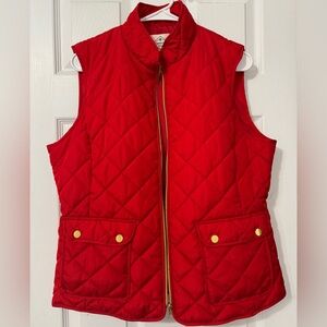 St. John's Bay Vibrant Red Quilted Vest - NWOT